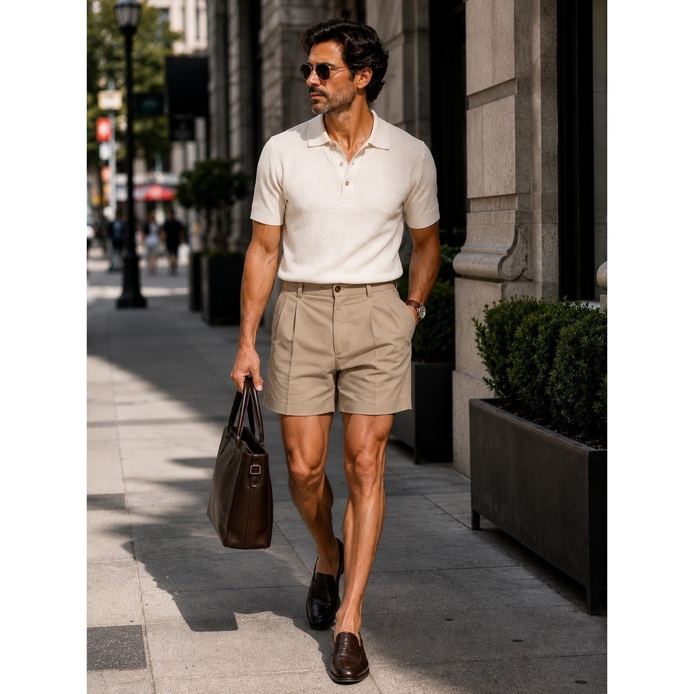 Brooks Brothers St Andrew Links Designer Golf Preppy Academia Khaki Shorts Sz 42